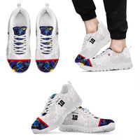 Custom Japan Football Sneakers Seigaiha and Sun