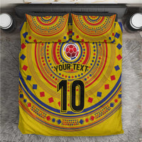 Custom Colombia Football Bedding Set Sporty Vueltiao Hat