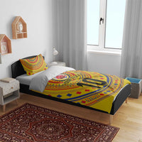 Custom Colombia Football Bedding Set Sporty Vueltiao Hat