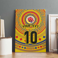 Custom Colombia Football Canvas Wall Art Sporty Vueltiao Hat