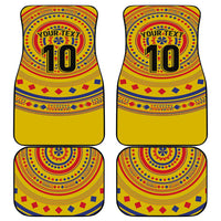 Custom Colombia Football Car Mats Sporty Vueltiao Hat
