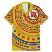 Custom Colombia Football Family Matching Mermaid Dress and Hawaiian Shirt Sporty Vueltiao Hat