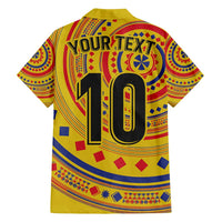 Custom Colombia Football Family Matching Tank Maxi Dress and Hawaiian Shirt Sporty Vueltiao Hat