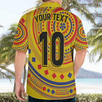 Custom Colombia Football Hawaiian Shirt Sporty Vueltiao Hat