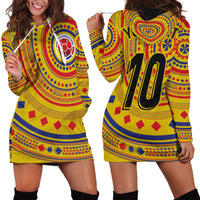 Custom Colombia Football Hoodie Dress Sporty Vueltiao Hat