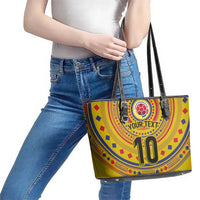Custom Colombia Football Leather Tote Bag Sporty Vueltiao Hat