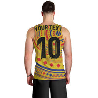 Custom Colombia Football Men Tank Top Sporty Vueltiao Hat