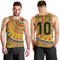 Custom Colombia Football Men Tank Top Sporty Vueltiao Hat