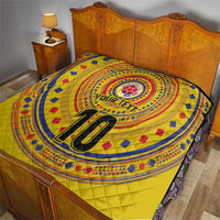 Custom Colombia Football Quilt Sporty Vueltiao Hat
