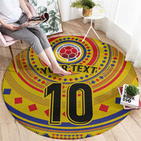 Custom Colombia Football Round Carpet Sporty Vueltiao Hat