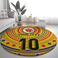 Custom Colombia Football Round Carpet Sporty Vueltiao Hat