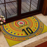 Custom Colombia Football Rubber Doormat Sporty Vueltiao Hat