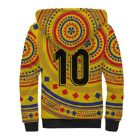 Custom Colombia Football Sherpa Hoodie Sporty Vueltiao Hat