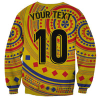 Custom Colombia Football Sweatshirt Sporty Vueltiao Hat
