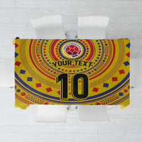 Custom Colombia Football Tablecloth Sporty Vueltiao Hat