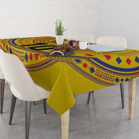 Custom Colombia Football Tablecloth Sporty Vueltiao Hat