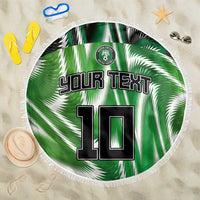 Custom Nigeria Football Beach Blanket Sporty Super Eagles