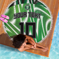 Custom Nigeria Football Beach Blanket Sporty Super Eagles