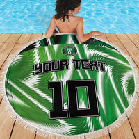 Custom Nigeria Football Beach Blanket Sporty Super Eagles