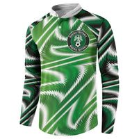 Custom Nigeria Football Button Sweatshirt Sporty Super Eagles