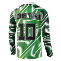 Custom Nigeria Football Button Sweatshirt Sporty Super Eagles
