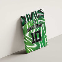 Custom Nigeria Football Canvas Wall Art Sporty Super Eagles