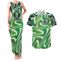 Custom Nigeria Football Couples Matching Tank Maxi Dress and Hawaiian Shirt Sporty Super Eagles