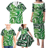 Custom Nigeria Football Family Matching Puletasi and Hawaiian Shirt Sporty Super Eagles