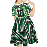 Custom Nigeria Football Kid Short Sleeve Dress Sporty Super Eagles