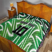 Custom Nigeria Football Quilt Sporty Super Eagles