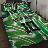 Custom Nigeria Football Quilt Bed Set Sporty Super Eagles