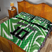 Custom Nigeria Football Quilt Bed Set Sporty Super Eagles