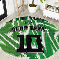 Custom Nigeria Football Round Carpet Sporty Super Eagles