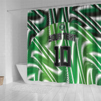 Custom Nigeria Football Shower Curtain Sporty Super Eagles