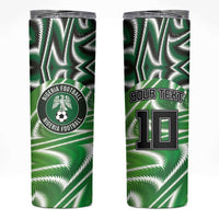 Custom Nigeria Football Skinny Tumbler Sporty Super Eagles