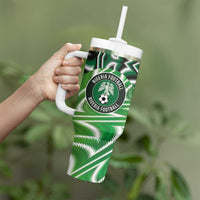Custom Nigeria Football Tumbler With Handle Sporty Super Eagles