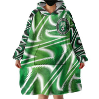 Custom Nigeria Football Wearable Blanket Hoodie Sporty Super Eagles