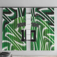 Custom Nigeria Football Window Curtain Sporty Super Eagles