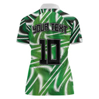 Custom Nigeria Football Women Polo Shirt Sporty Super Eagles
