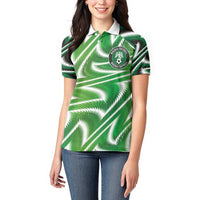 Custom Nigeria Football Women Polo Shirt Sporty Super Eagles