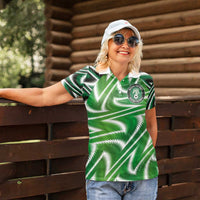 Custom Nigeria Football Women Polo Shirt Sporty Super Eagles