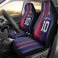 Custom Midnight Navy Football Car Seat Cover Paris Architectural Heritage Style - Wonder Print Shop