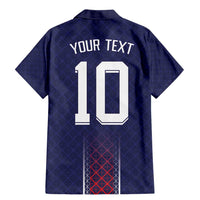 Custom Midnight Navy Football Family Matching Mermaid Dress and Hawaiian Shirt Paris Architectural Heritage Style - Wonder Print Shop