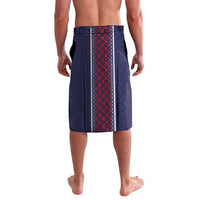 Custom Midnight Navy Football Lavalava Paris Architectural Heritage Style - Wonder Print Shop