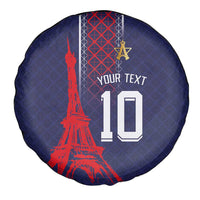 Custom Midnight Navy Football Spare Tire Cover Paris Architectural Heritage Style - Wonder Print Shop