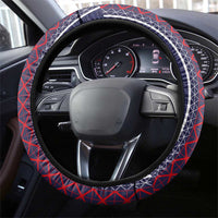 Midnight Navy Football Steering Wheel Cover Paris Architectural Heritage Style - Wonder Print Shop