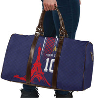 Custom Midnight Navy Football Travel Bag Paris Architectural Heritage Style - Wonder Print Shop