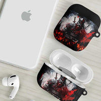 Viking Valhalla AirPods Case Norseman and Burning Battlefield - Wonder Print Shop