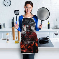 Viking Valhalla Apron Norseman and Burning Battlefield - Wonder Print Shop