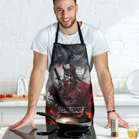 Viking Valhalla Apron Norseman and Burning Battlefield - Wonder Print Shop